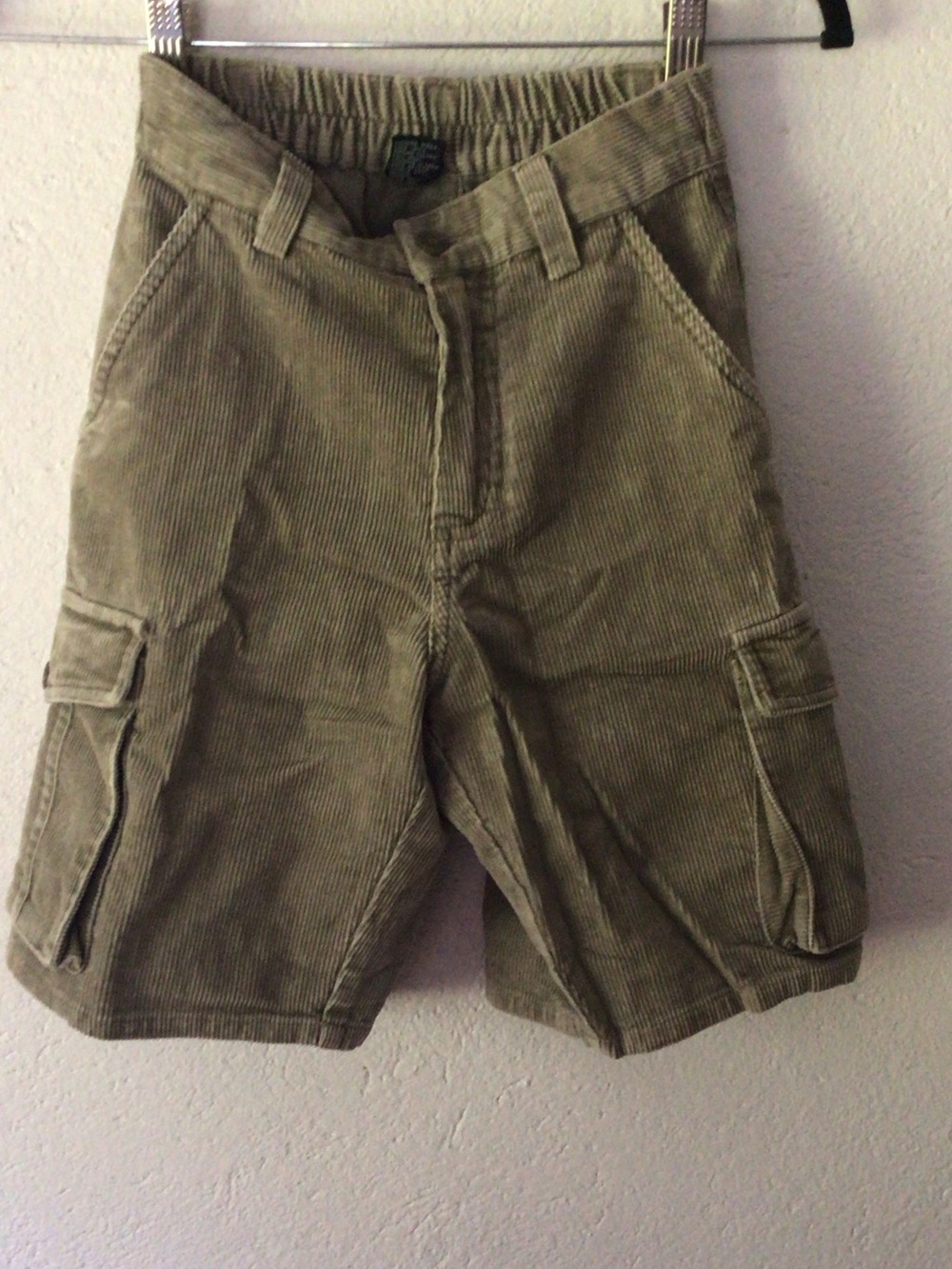 GAP Boys Olive Corduroy Cargo Shorts